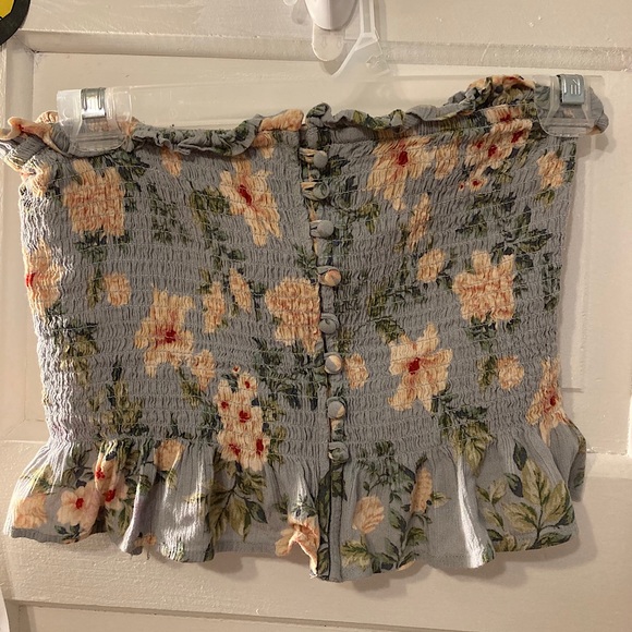 American Eagle Outfitters Tops - American Engle Printed Floral Tube Top